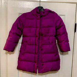 Crewcuts purple winter coat size 4/5.